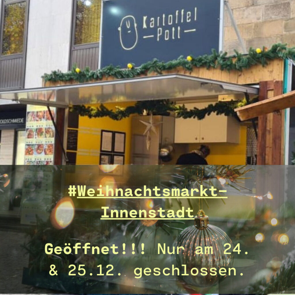 Kartoffel Pott quadratisch Weihnachten Innenstadt 1